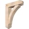 Ekena Millwork Thorton Arts and Crafts Smooth Bracket w/ Offset Brace, Douglas Fir, 7 1/2"W x 30"D x 36"H BKT0806X30X36THR03SDF - alternate 1